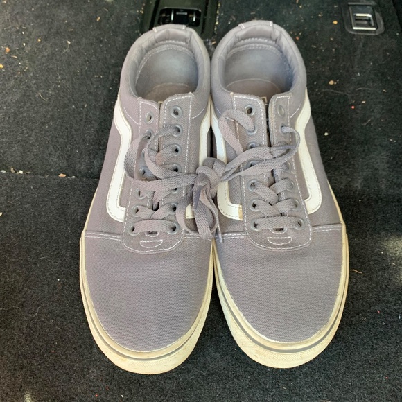 Men's- Size 8, Gray Old School (Skool) Vans - Picture 3 of 8